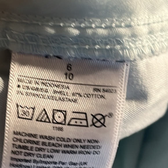 GAP Girlfriend Chino light mint green Cotton pants Sz 6 - Picture 11 of 14